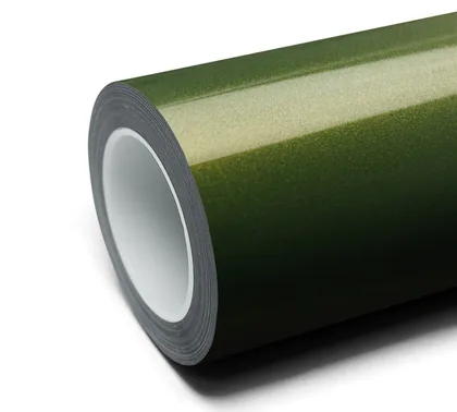 Inozetek Gloss Metallic Golden Green (DPPF929) color paint protection film swatch
