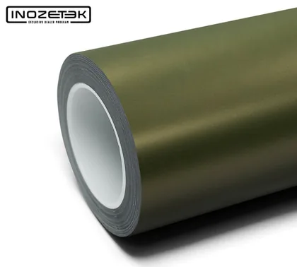 Inozetek Matte Warrior Green (FM3005) vinyl wrap film swatch