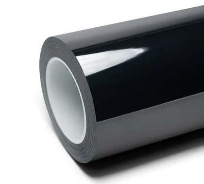 Inozetek Gloss Black Out (SG001) vinyl wrap film swatch