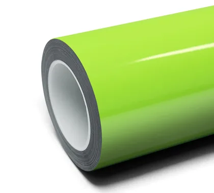 Inozetek Gloss Acid Green (SG011) vinyl wrap film swatch