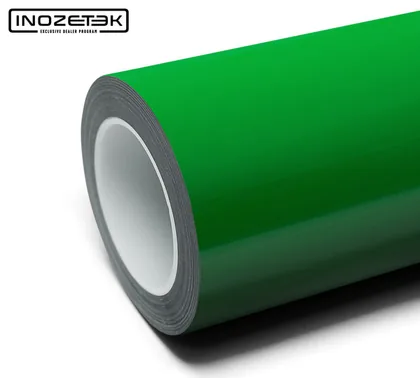 Inozetek Gloss Signal Green (SG7001) vinyl wrap film swatch