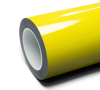 Inozetek Gloss Racing Yellow (SG734) vinyl wrap film swatch
