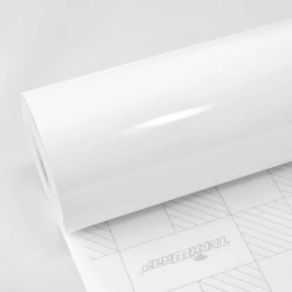 TeckWrap Gloss Super White (CG02-HD) vinyl wrap film swatch