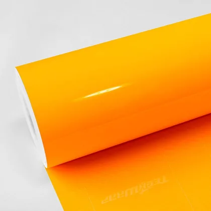 TeckWrap Gloss Sunflower yellow (CG12-HD) vinyl wrap film swatch