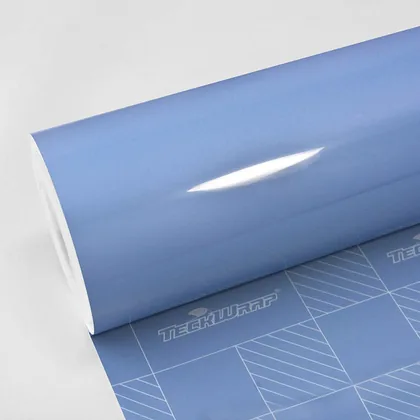 TeckWrap Gloss China blue (CG22-HD) vinyl wrap film swatch