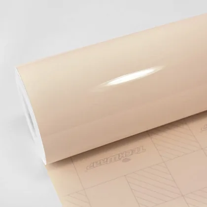 TeckWrap Gloss Ivory Cream (CG26-HD) vinyl wrap film swatch