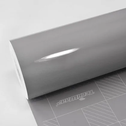 TeckWrap Gloss True Nardo Grey (CG27-HD) vinyl wrap film swatch