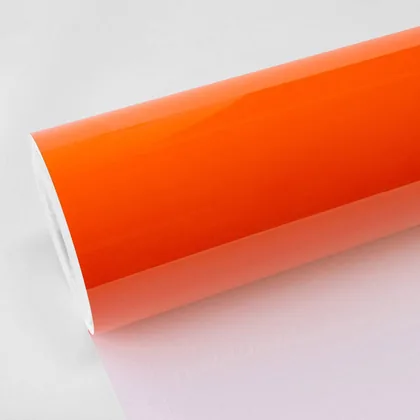 TeckWrap Gloss Tangerine Orange (CG40-HD) vinyl wrap film swatch