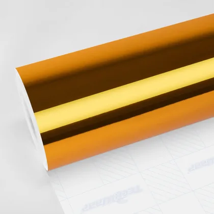 TeckWrap Chrome Solar Gold (CHM21-HD) vinyl wrap film swatch