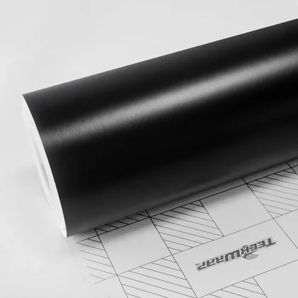 TeckWrap Black (CM01M) vinyl wrap film swatch