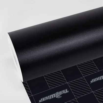 TeckWrap Matte Grainy Black (CM02-MS) vinyl wrap film swatch