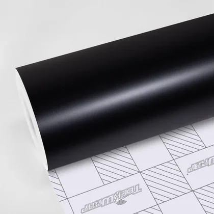 TeckWrap Matte Raven Black (CM14) vinyl wrap film swatch