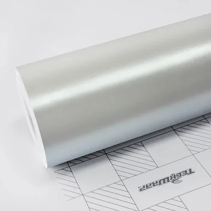 TeckWrap Satin Pearl White (ECH01) vinyl wrap film swatch