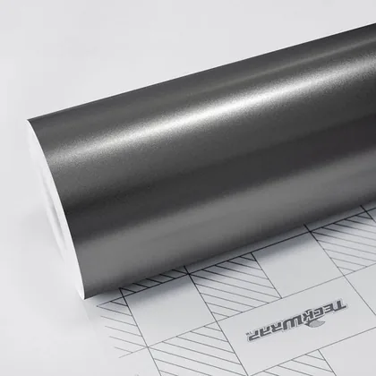 TeckWrap Satin Charcoal Grey (ECH03) vinyl wrap film swatch