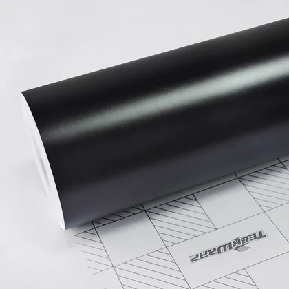 TeckWrap Satin Navy Black (ECH15) vinyl wrap film swatch