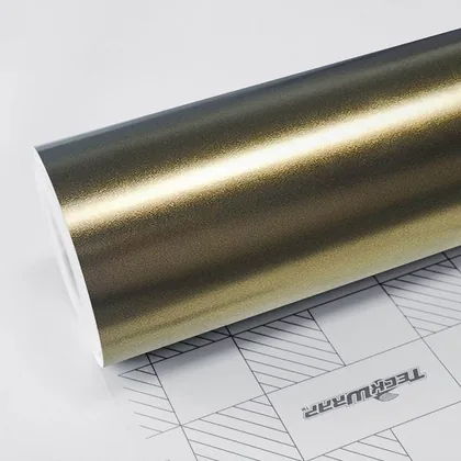 TeckWrap Satin Bond Gold (ECH17) vinyl wrap film swatch