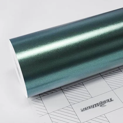 TeckWrap Satin Forest Green (ECH19) vinyl wrap film swatch