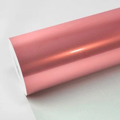 TeckWrap Gloss Pink Gold (GAL23-HD) vinyl wrap film swatch