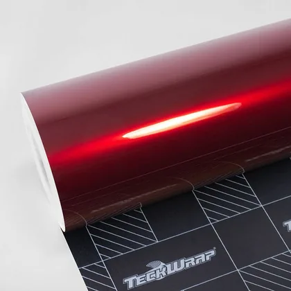 TeckWrap Gloss Velvet Red (GAL30-HD) vinyl wrap film swatch