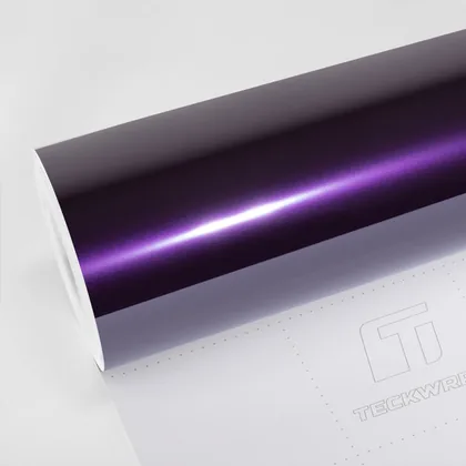 TeckWrap Gloss Silent Purple (GAL34-HD) vinyl wrap film swatch