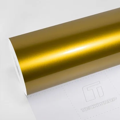 TeckWrap Gloss Royal Saffron (GAL37-HD) vinyl wrap film swatch