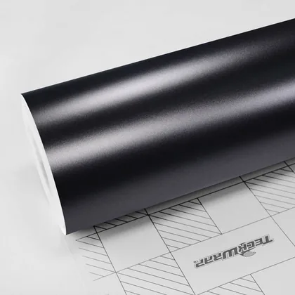 TeckWrap Satin Dark grey silk (HM01) vinyl wrap film swatch
