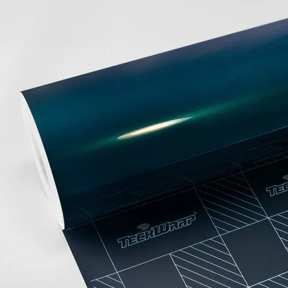 TeckWrap Gloss Sherwood green (HM14-HD) vinyl wrap film swatch