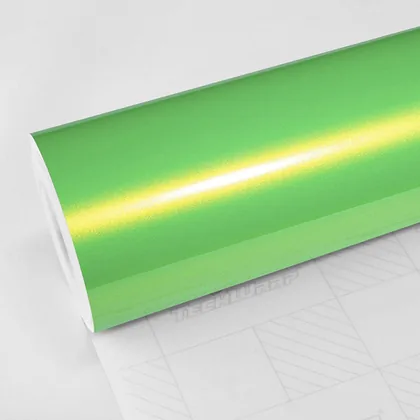 TeckWrap Gloss Kelly Green (RB22-HD) vinyl wrap film swatch