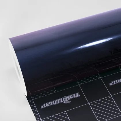 TeckWrap Gloss Deep Purple Blue (RB38-HD) vinyl wrap film swatch