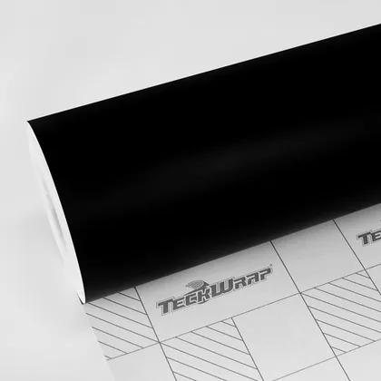 TeckWrap Matte Deep black (SCM01) vinyl wrap film swatch