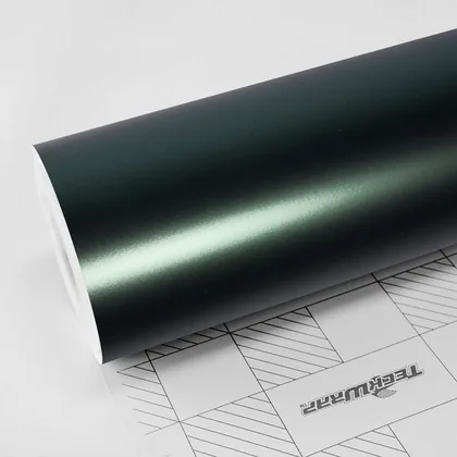 TeckWrap Satin Green Mantle (SMT05) vinyl wrap film swatch