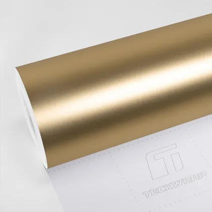 TeckWrap Metallic Imperial Gold (SMT21) vinyl wrap film swatch