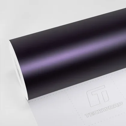 TeckWrap Metallic Black Tulip (SMT22) vinyl wrap film swatch