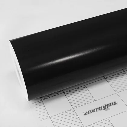 TeckWrap Matte Sable black (TC01) vinyl wrap film swatch