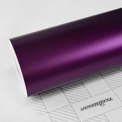 TeckWrap Satin Concord Grape (VCH403-S) vinyl wrap film swatch