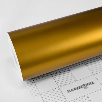 TeckWrap Satin Golden Yellow (VCH408-S) vinyl wrap film swatch