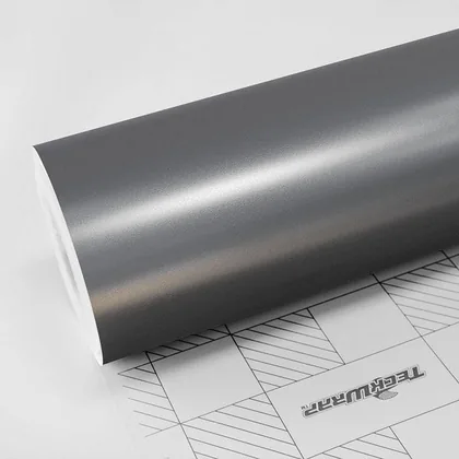 TeckWrap Satin Gunmetal Grey (VCH410-S) vinyl wrap film swatch