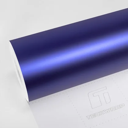 TeckWrap Matte Imperial Blue (VCH420-M) vinyl wrap film swatch